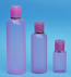 SNSET-THPIHDPEOB35PFTL-35ml Translucent Pink HDPE Oval Boston Bottle with 24/410 Pink Flip Top Dispensing Lid with Metallic Silver Rim  