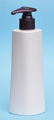 SNSET-25864PP-6Oz White HDPE Ocular Tapered Oval Bottle with 24/410 Purple Pump