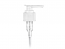 SNHL-17735-WHITE LOTION PUMP, 24/410 FINISH, FINE RIBBED, 2CC WITH A LOCK DOWN SADDLE HEAD AND A 8 3/4" DIP TUBE, LINER, GLASS BALL 