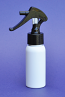 SNSET-50WBPETBSNS-50ml White Boston PET Bottle with Black Swan Neck Sprayer 24/410