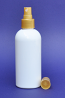 SNSET-250WBPETSGFMS-250ml White Boston PET Bottle with Smooth Gold Fine Mist Sprayer 24/410  