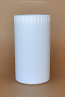 SNSETEJTH1000W-1000ml Tall White HDPE Jar with White Ribbed Lids