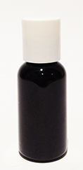 SNSET-1OZBBPETWDTL-1 Oz (~29ml) Black Boston PET Bottle with 20/410 White Disc Top Lid