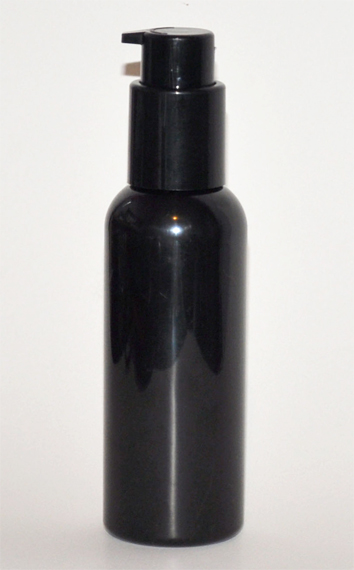 SNSET-125BPETBBCP-125ml Black Boston PET bottle with Black Cosmetic Pump 24/410 