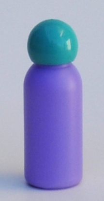 SNSET-4226-30ml Purple HDPE Boston Bottle with 18/415 Aqua Dome Cap 