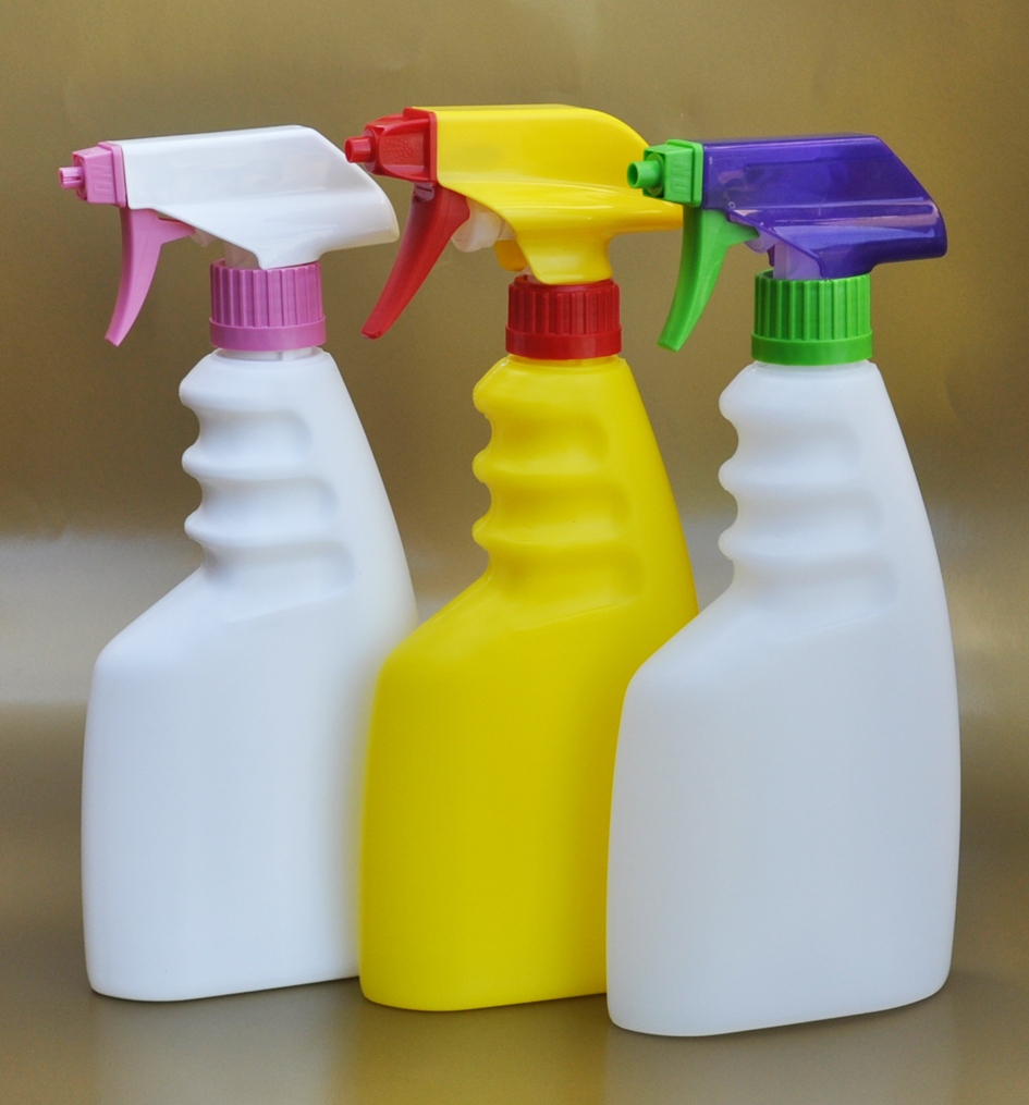 SNSET500NTPGS-500ml Natural trigger bottle with 28/410 Purple/Green Sprayer  