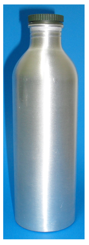 Aluminium Boston Shaped Bottle 500ml with Lid as shown