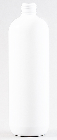 SNEP-50991-500ml White PET Tall Boston Bottle 24mm 410 Finish-201mm tall, 62.5mm dia