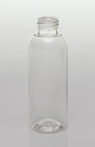 SNEP-125CLPETB-125ml Clear PET Boston Bottle 24mm 410 Screw Finish