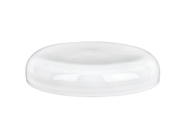 SNDR-28640-WHITE PLASTIC JAR LID, SMOOTH DOMED STYLE CLOSURE WITH A 89/400 FINISH, LINERLESS 
