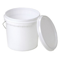 SNDP-18881-WHITE 10L Pail with lid and metal handle