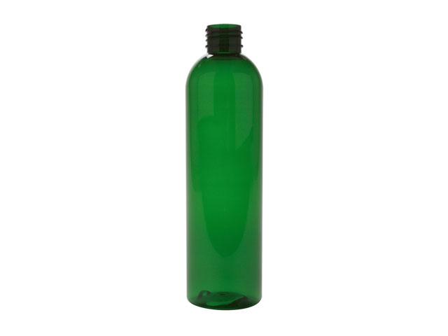 SNEP-27645-GREEN PLASTIC BOTTLE, 8 OZ PET BULLET WITH A 24/410 FINISH 