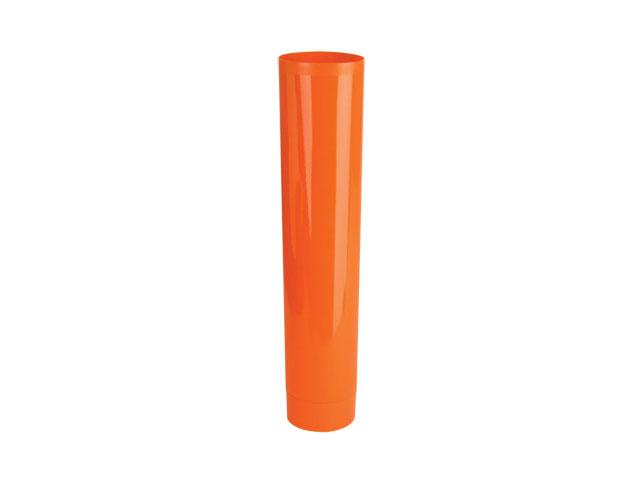 SNET-24080-PLASTIC TUBE, LDPE, COLLAPSIBLE, 1 7/8" DIA x 8 7/16" L, .336" ORIFICE, Size: 9 1/2 OZ, Finish: 22/400, Color: ORANGE