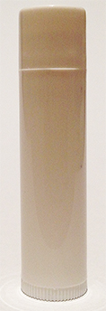 SNLIPWW-0.15Oz (4.4ml) White Cylindrical Lip Balm Tube with White Cap 