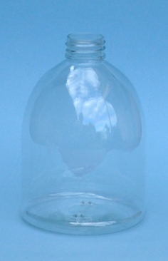 SNEP-500CLPETBB-500ml Clear PET Bell Bottle with 28/410 Neck  