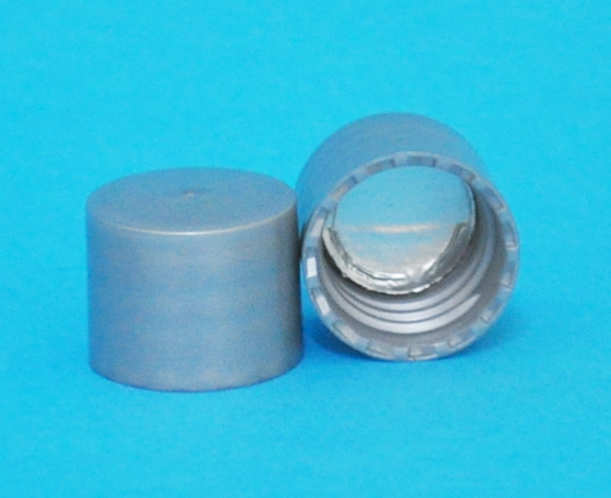 SNDR-26679-Silver Lid continuous thread with Plain Liner for 18/415 size neck
