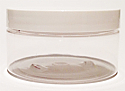 SNJAR200CLFWL-200g Clear PET Plastic Jar with 89/400 Flat White Lid