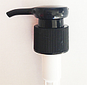 SNHL-38887-24/410 Black Plastic Flat Round Thumb Base Pump 